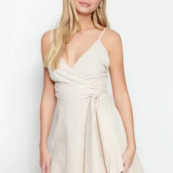 Trendyol Vrouwen Spaghettibandjes Cache-coeur A-lijn Jurk -Trendy Meid Verkoop 814x1200 20