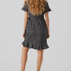 VERO MODA VMHENNA 2/4 WRAP FRILL DRESS WVN Dames Jurk - Maat XXL -Trendy Meid Verkoop 816x1200 14