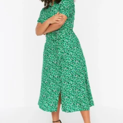 Trendyol Vrouwen Standaard Mouw Kraag Basis Grote Maten Jurk -Trendy Meid Verkoop 817x1200 10