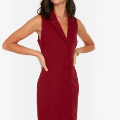 Trendyol Vrouwen Standaard Mouw Reverskraag Blazerjurk Jurk -Trendy Meid Verkoop 818x1200 3