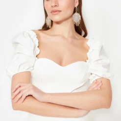 Trendyol Vrouwen Ballon Mouw Lieve Schat Basis Jurk -Trendy Meid Verkoop 818x1200 9