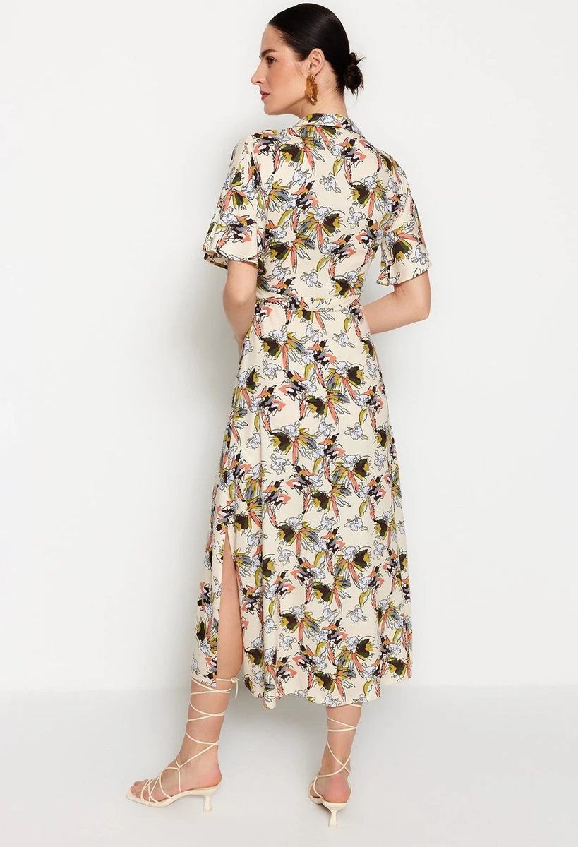 Trendyol Vrouwen Standaard Mouw Kraag Overhemdjurk Jurk 6 Trendyol Vrouwen Standaard Mouw Kraag Overhemdjurk Jurk - Afbeelding 6