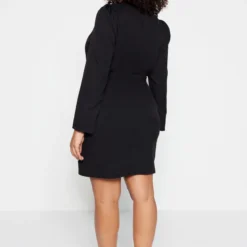 Trendyol Vrouwen Ballon Mouw Staande Kraag Bodycon Plus Size Jurk -Trendy Meid Verkoop 820x1200 18