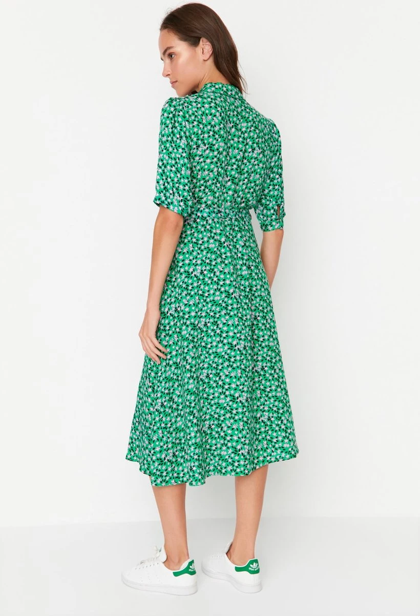 Trendyol Vrouwen Standaard Mouw Kraag Overhemdjurk Jurk 10 Trendyol Vrouwen Standaard Mouw Kraag Overhemdjurk Jurk - Afbeelding 10