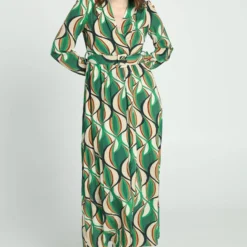 Cassis Lange Jurk In Viscose Met Etnisch Motief -Trendy Meid Verkoop 820x1200 23