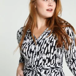 Cassis Lange Jurk Met Grafisch Motief -Trendy Meid Verkoop 820x1200 24