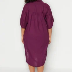 Trendyol Vrouwen Off-shoulder Ronde Hals Verschuiving Grote Maten Jurk -Trendy Meid Verkoop 822x1200 18