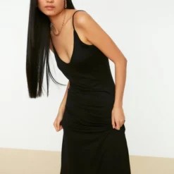 Trendyol Vrouwen Standaard Mouw V-hals Asymmetrisch Jurk -Trendy Meid Verkoop 823x1200 10