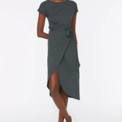 Trendyol Vrouwen Standaard Mouw Ronde Hals Omslag Jurk -Trendy Meid Verkoop 823x1200 17