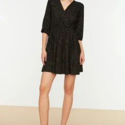 Trendyol Vrouwen Standaard Mouw Cache-coeur Schaatser Jurk -Trendy Meid Verkoop 823x1200 24