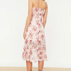 Trendyol Vrouwen Standaard Mouw Cache-coeur Double-breasted Jurk -Trendy Meid Verkoop 823x1200