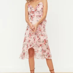 Trendyol Vrouwen Standaard Mouw Cache-coeur Double-breasted Jurk -Trendy Meid Verkoop 825x1200 1