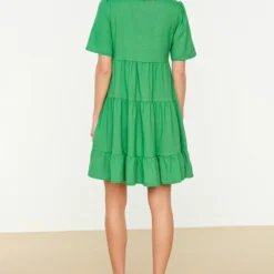 Trendyol Vrouwen Standaard Mouw V-hals Verschuiving Jurk -Trendy Meid Verkoop 825x1200 2