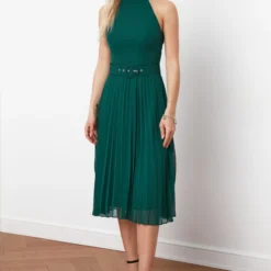 Trendyol Vrouwen Raglan Mouw Halternek A-lijn Jurk -Trendy Meid Verkoop 825x1200 3