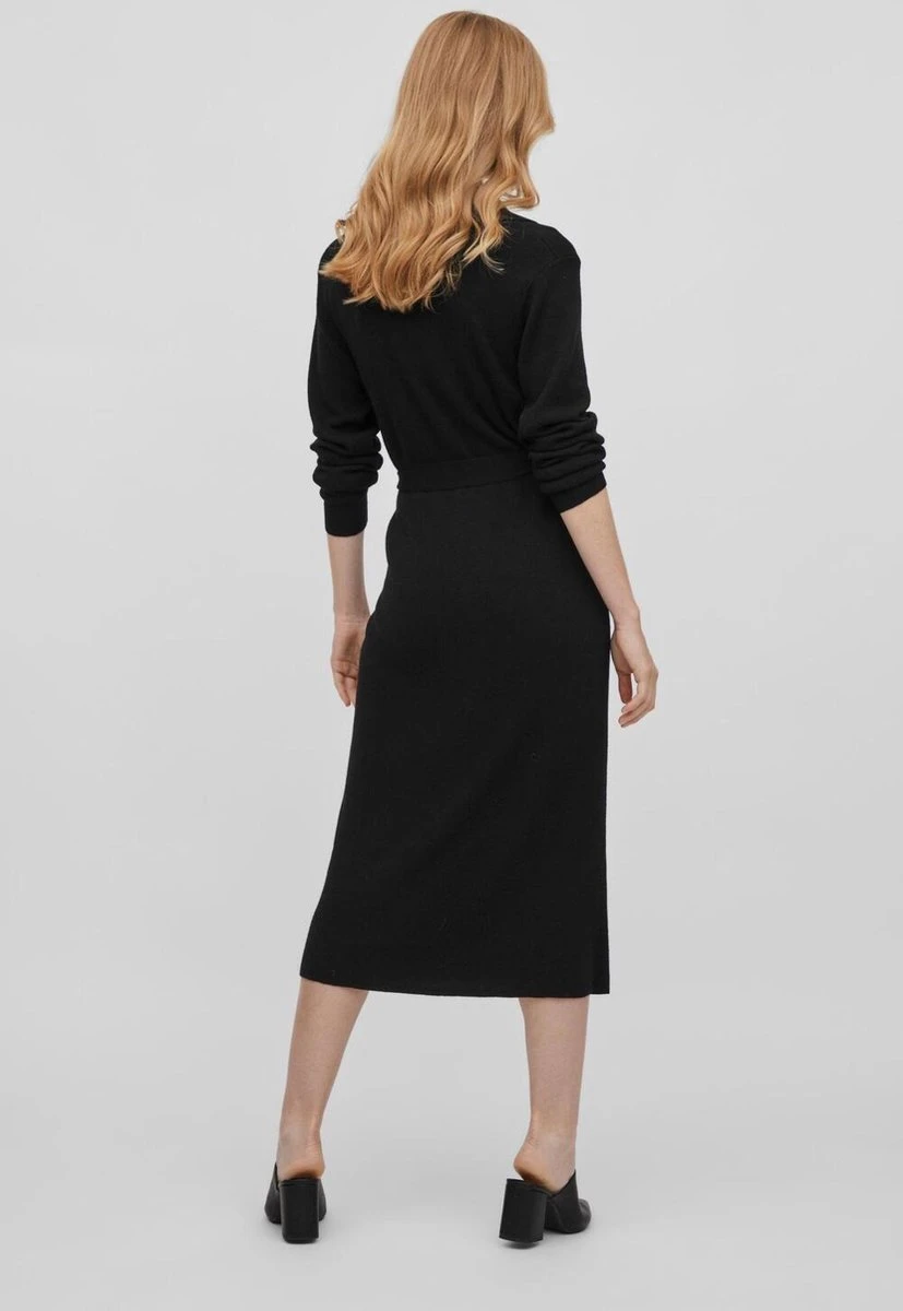 VILA VIMARLA COLLAR L/S KNIT DRESS Dames Jurk - Maat M 3 VILA VIMARLA COLLAR L/S KNIT DRESS Dames Jurk - Maat M - Afbeelding 3