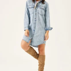 GARCIA Dames Jurk Blauw - Maat S -Trendy Meid Verkoop 827x1200 2