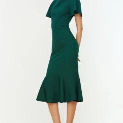 Trendyol Vrouwen Fluit Mouw Boothals Omslag Jurk -Trendy Meid Verkoop 828x1200 2