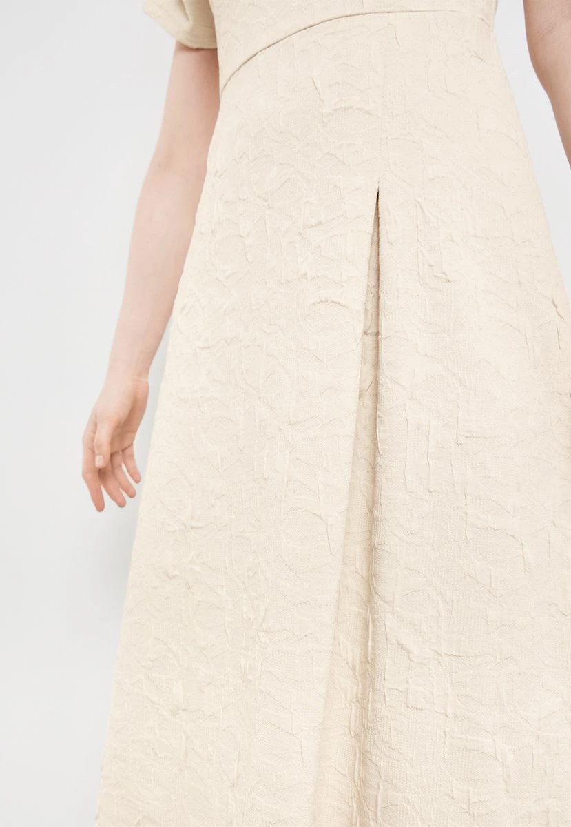 TAIFUN Dames Midi-jurk Light Creme-48 5 TAIFUN Dames Midi-jurk Light Creme-48 - Afbeelding 5