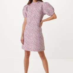 Mexx Jacquard Puff Sleeve Jurk Dames - Multicolor - Maat M -Trendy Meid Verkoop 830x1200 40