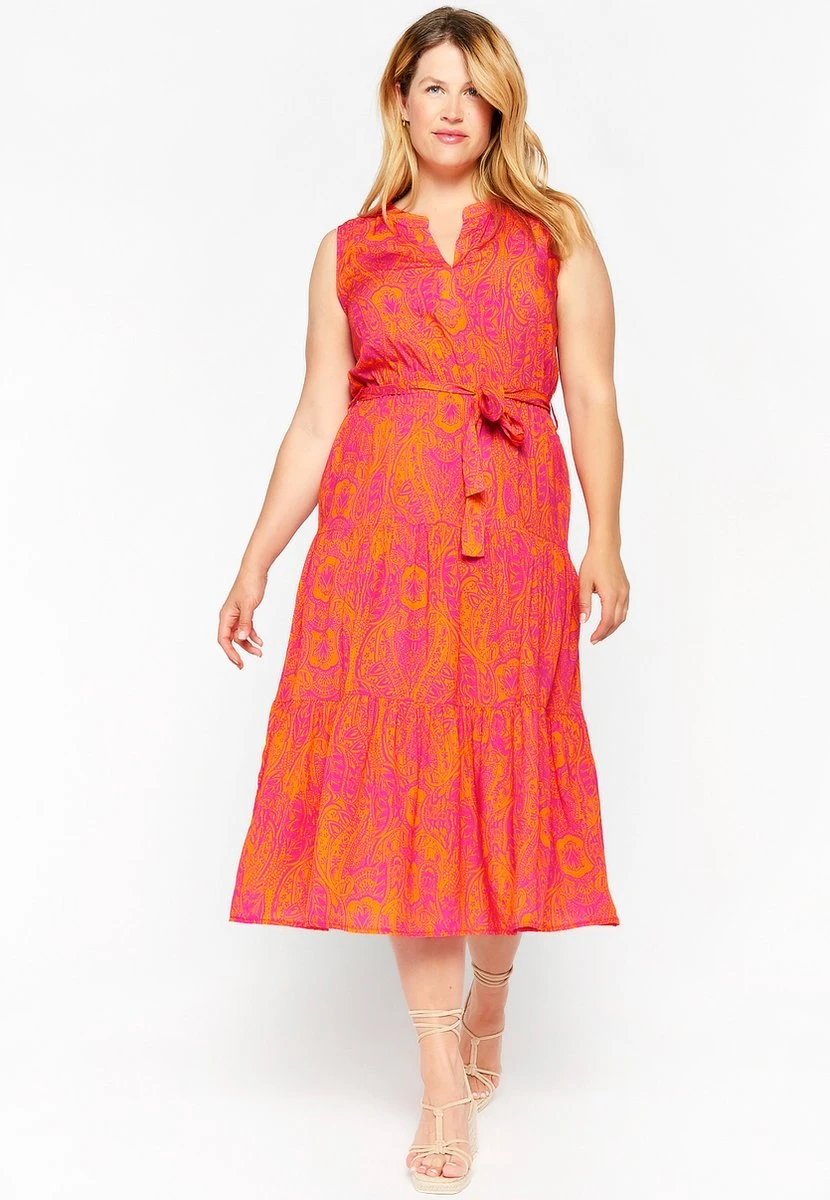 LOLALIZA Maxi-jurk Met Paisleyprint - Oranje - Maat XXL 6 LOLALIZA Maxi-jurk Met Paisleyprint - Oranje - Maat XXL - Afbeelding 6
