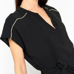 LOLALIZA Midi-jurk Met V-hals - Zwart - Maat 46 5 LOLALIZA Midi-jurk Met V-hals - Zwart - Maat 46 -Trendy Meid Verkoop 831x1200 3