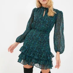 Trendyol Vrouwen Ballon Mouw Staande Kraag A-lijn Jurk -Trendy Meid Verkoop 837x1200 1