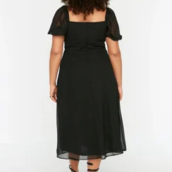 Trendyol Vrouwen Ballon Mouw Vierkante Kraag A-lijn Plus Size Jurk 14 Trendyol Vrouwen Ballon Mouw Vierkante Kraag A-lijn Plus Size Jurk -Trendy Meid Verkoop 837x1200 8