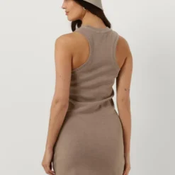 Calvin Klein Ineral Dye Rib Tank Dress Jurken Dames - Rok - Jurk - Taupe - Maat M -Trendy Meid Verkoop 840x1200 111