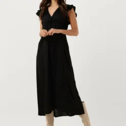 Sofie Schnoor S231352 Jurken Dames - Rok - Jurk - Zwart - Maat S