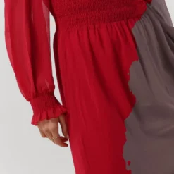 Na-kd Smocked Detail Ankle Dress Jurken Dames - Kleedje - Rok - Jurk - Rood - Maat 34 -Trendy Meid Verkoop 840x1200 265