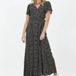 Colourful Rebel Ava Leopard Jurk Beige Dames - Wijduitlopende Fit - Viscose - S -Trendy Meid Verkoop 840x1200 276