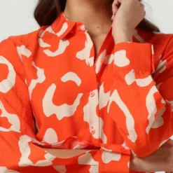 Object Jacira Tilda L/s Shirt Dress Jurken Dames - Rok - Jurk - Koraal - Maat 38 -Trendy Meid Verkoop 840x1200 37