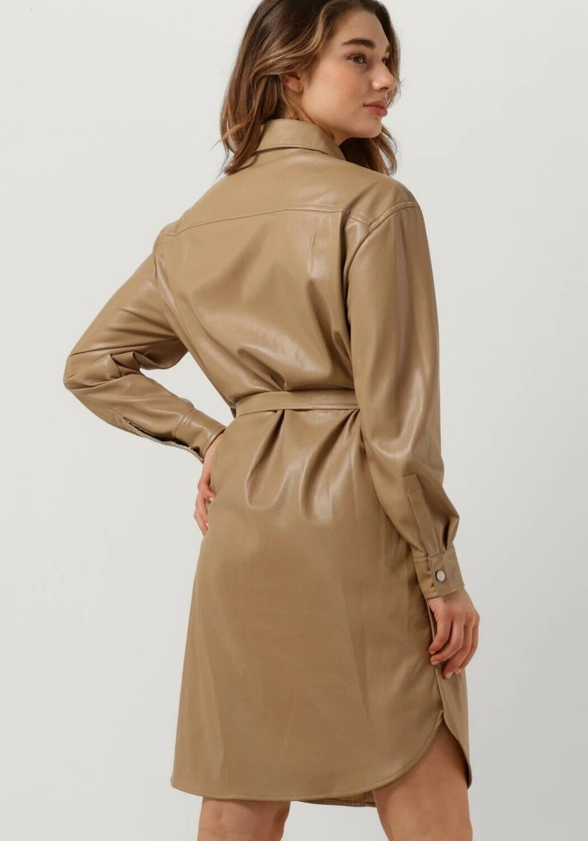 Guess Eudokia Dress Jurken Dames - Kleedje - Rok - Jurk - Taupe - Maat M 2 Guess Eudokia Dress Jurken Dames - Kleedje - Rok - Jurk - Taupe - Maat M - Afbeelding 2