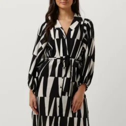 Object Taro 3/4 Dress 126 Jurken Dames - Rok - Jurk - Zwart - Maat 38