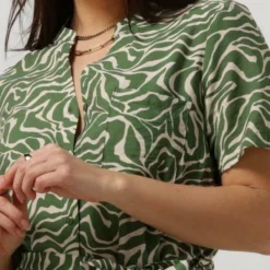 Object Objseline S/s Shirt Dress Jurken Dames - Rok - Jurk - Groen - Maat 34 -Trendy Meid Verkoop 841x1200 11
