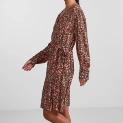 PIECES PCNYA LS WRAP DRESS Dames Jurk - Maat L -Trendy Meid Verkoop 841x1200 16