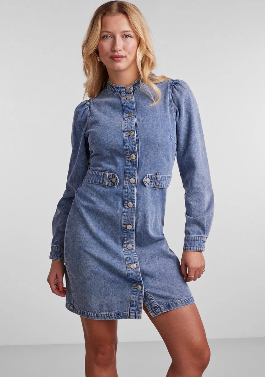 PIECES PCBRU LS DRESS BC Dames Jurk - Maat S 2 PIECES PCBRU LS DRESS BC Dames Jurk - Maat S - Afbeelding 2