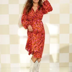 Ydence Dress Aline Jurken Dames - Rok - Jurk - Oranje - Maat XL -Trendy Meid Verkoop 845x1200 5