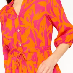 LOLALIZA Maxi-jurk Met Bloemenprint - Fuchsia - Maat 48 -Trendy Meid Verkoop 846x1200 13