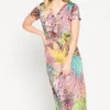 LOLALIZA Maxi-jurk Met Tropische Print - Veelkleurig - Maat 42