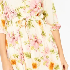 LOLALIZA Maxi-jurk Met Bloemenprint - Beige - Maat 48 -Trendy Meid Verkoop 846x1200 5