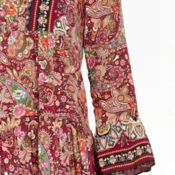 LOLALIZA Babydoll Jurk Met Paisleyprint - Fuchsia - Maat L -Trendy Meid Verkoop 846x1200 6