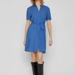 VILA VIPAYA S/S SHIRT DRESS/SU - NOOS Dames Jurk - Maat 38 -Trendy Meid Verkoop 847x1200 3