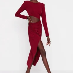 Trendyol Vrouwen Standaard Mouw Ronde Hals Omslag Jurk -Trendy Meid Verkoop 849x1200 7