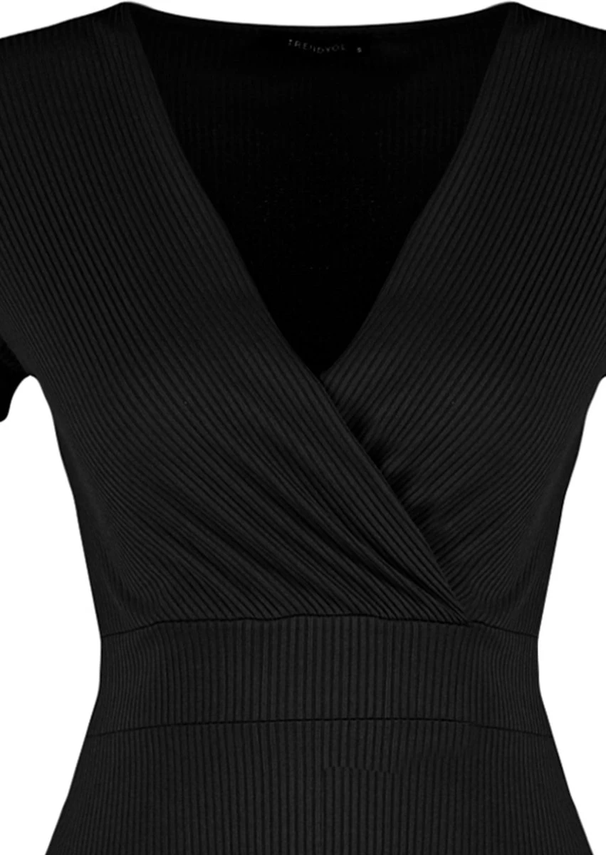 Trendyol Vrouwen Standaard Mouw Cache-coeur A-lijn Jurk 3 Trendyol Vrouwen Standaard Mouw Cache-coeur A-lijn Jurk - Afbeelding 3