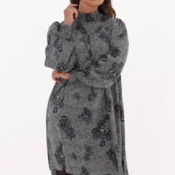 OBJECT OBJEVELYN L/S SHORT DRESS REP Dames Jurk - Maat 40 -Trendy Meid Verkoop 853x1200 10