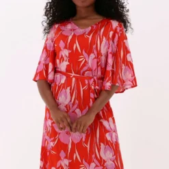 Ana Alcazar Dress Belt Jurken Dames - Rok - Jurk - Rood - Maat 42