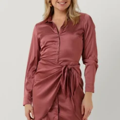 Guess Es Ls Alya Dress Jurken Dames - Rok - Jurk - Roze - Maat M