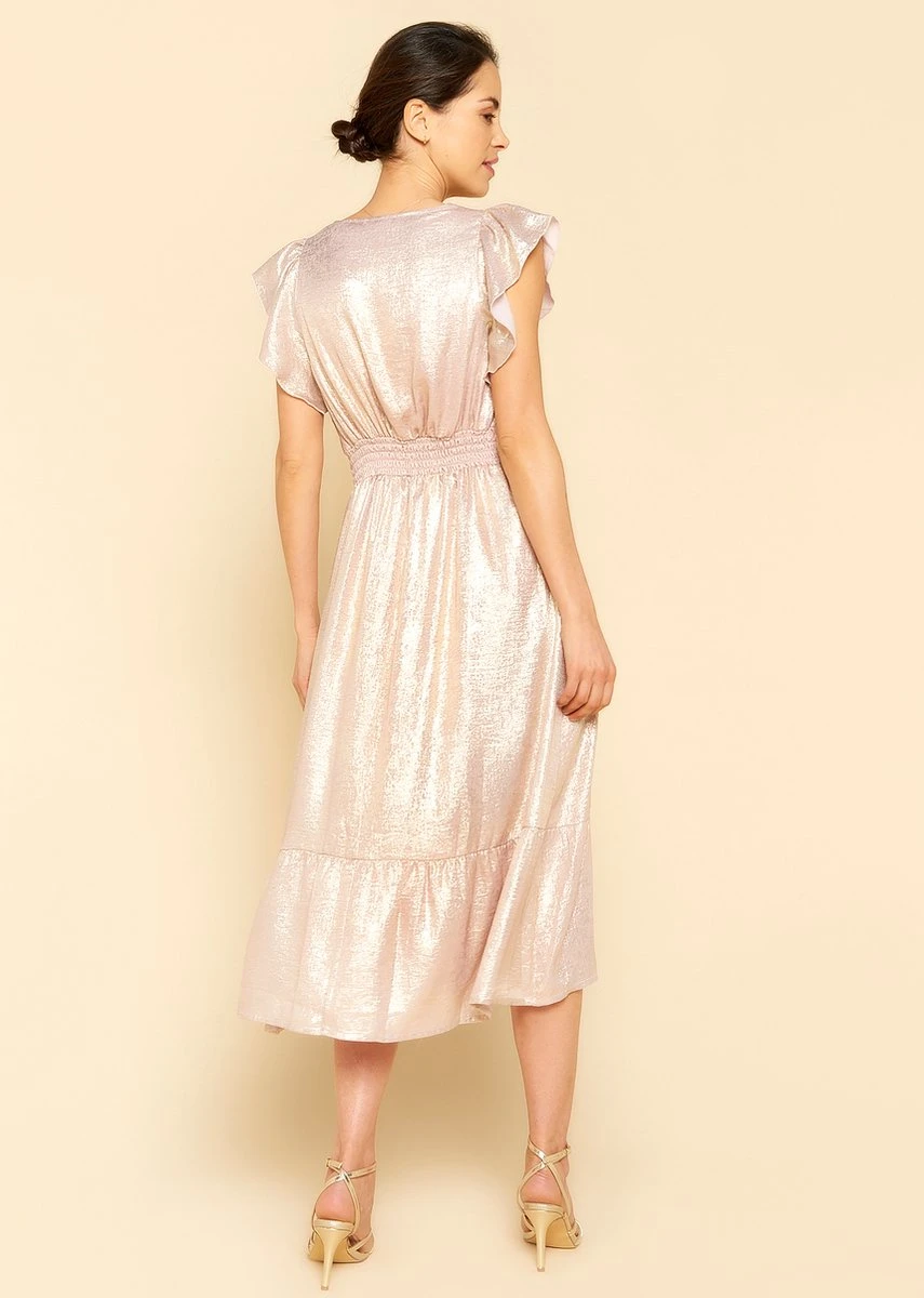 LOLALIZA Midi-jurk Voor Bruidsmeisjes - Nude - Maat 48 2 LOLALIZA Midi-jurk Voor Bruidsmeisjes - Nude - Maat 48 - Afbeelding 2