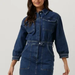 Guess Eliza Mini Dress Jurken Dames - Rok - Jurk - Blauw - Maat S -Trendy Meid Verkoop 861x1200 4